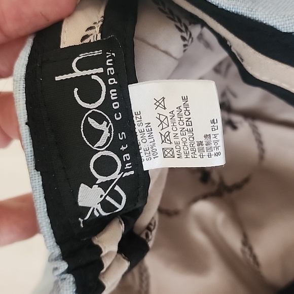 Epoch Light Blue Linen Classic Duckbill Ivy hat Cap One size - Picture 3 of 6